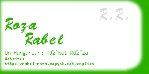 roza rabel business card